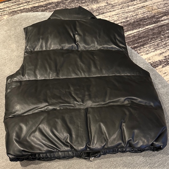 Lamarque Lambskin Down Puffer Vest - Picture 4 of 8